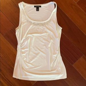 White House Black Market White Tank Size  M